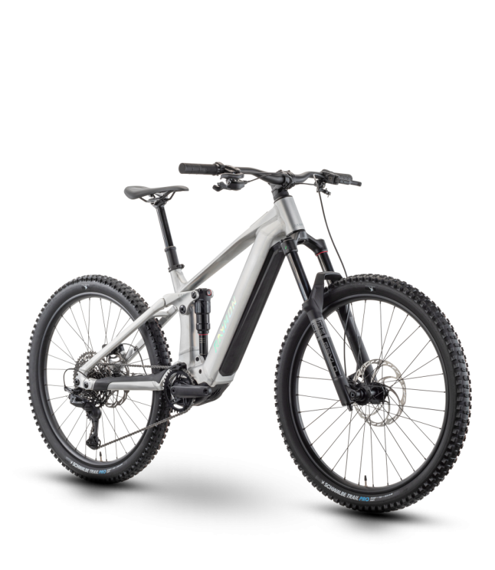 Celoodpružené horské elektrokolo Raymon Durok Pro  - Raw alloy
