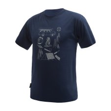 SENSOR MERINO ACTIVE OUTSIDE pánské triko kr.rukáv deep blue S