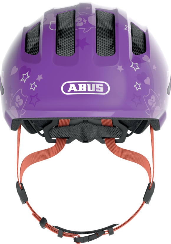 Dětská cyklistická helma Abus Smiley 3.0 Purple Star - fialová